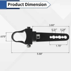 Adjustable Universal LED Light Mounting Clamps For Off Road LED Light Bar Pods | LASFIT