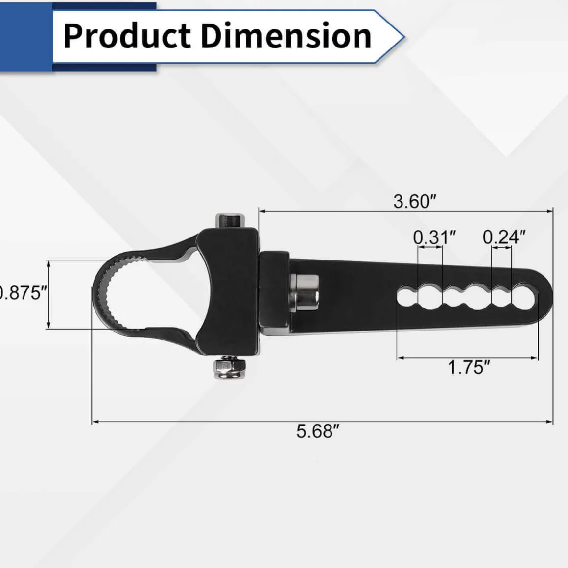 Adjustable Universal LED Light Mounting Clamps For Off Road LED Light Bar Pods | LASFIT