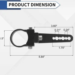 Adjustable Universal LED Light Mounting Clamps For Off Road LED Light Bar Pods | LASFIT