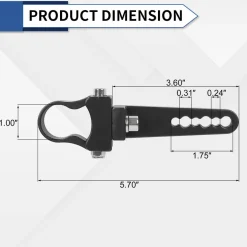 Adjustable Universal LED Light Mounting Clamps For Off Road LED Light Bar Pods | LASFIT