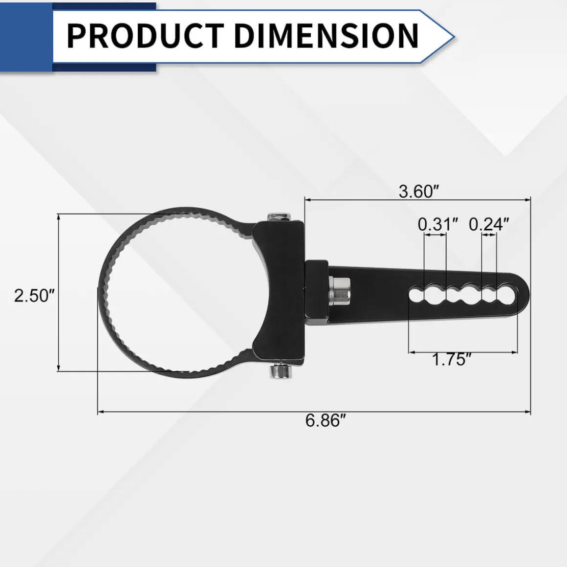 Adjustable Universal LED Light Mounting Clamps For Off Road LED Light Bar Pods | LASFIT