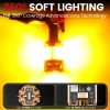 Amber 1156 CanBus-Ready Turn Signal Light LED Bulbs | D2 Series