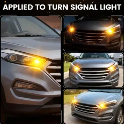 Amber 1157 CanBus-Ready Turn Signal Light LED Bulbs | D2 Series