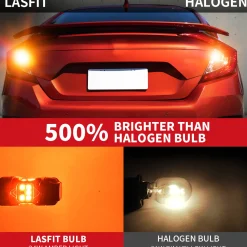BAU15S PY21W LED Turn Signal Bulbs CanBus-Ready Amber | T3 Series