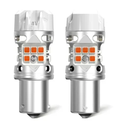 BAU15S PY21W LED Turn Signal Bulbs CanBus-Ready Amber | T3 Series