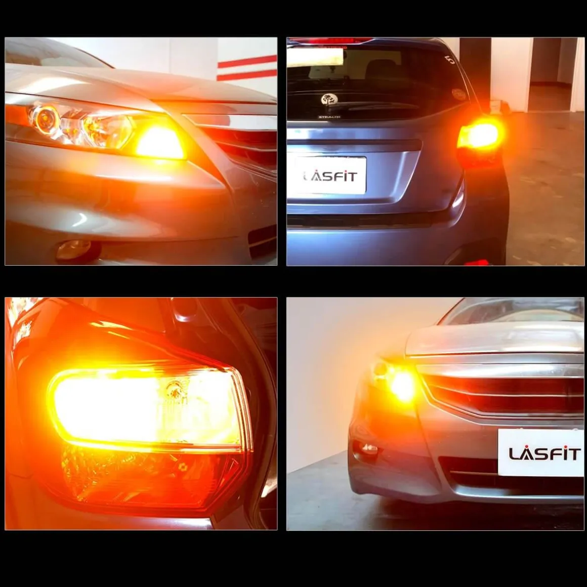 3157 3057 4057 4157 CANBUS Error Free Anti Hyper Flash Switchback LED Turn Signal Light Dual Color Bulb, 2 Bulbs