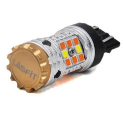7443 7444 CANBUS Error Free Anti Hyper Flash Switchback LED Turn Signal Light Dual Color Blinker Bulb-CK Socket, 2 Bulbs