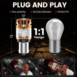 1156 CanBus-Ready Reverse Backup Light LED Bulbs | D2 Series