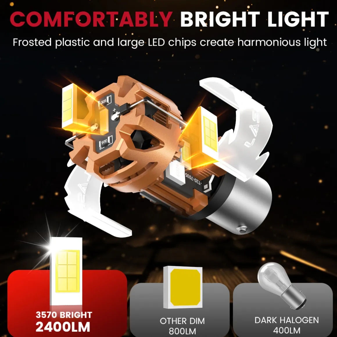 1156 CanBus-Ready Reverse Backup Light LED Bulbs | D2 Series
