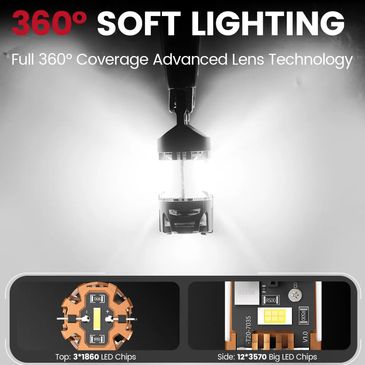 3157 CanBus-Ready Reverse Backup Light LED Bulbs | D2 Series
