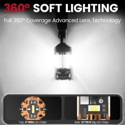 7443 CanBus-Ready Reverse Backup Light LED Bulbs | D2 Series