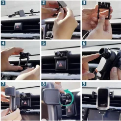 Custom Car Air Vent Clip For 0.67'' Joint Ball Cell Phone Holder