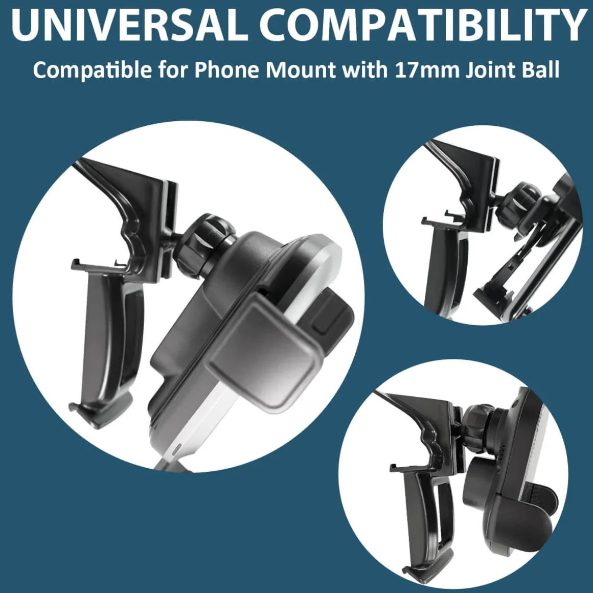 Custom Car Air Vent Clip For 0.67'' Joint Ball Cell Phone Holder