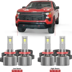 Custom Engineered for 2023-2026 Chevrolet Silverado 1500 WT Custom Trail Boss LED Bulbs Upgrade | Tested and Verified