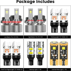 Custom Engineered for 2019-2021 Chevrolet Silverado 1500 WT Custom Trail Boss LED Bulbs Upgrade | Tested and Verified