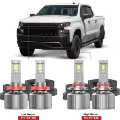 Custom Engineered for 2019-2021 Chevrolet Silverado 1500 WT Custom Trail Boss LED Bulbs Upgrade | Tested and Verified