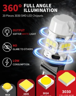 Custom Engineered for 2023-2025 Ford Chassis Cab F-350/450/550 LED Bulbs Upgrade