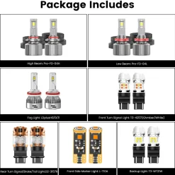 Custom Engineered for 2023-2025 Ford Chassis Cab F-350/450/550 LED Bulbs Upgrade