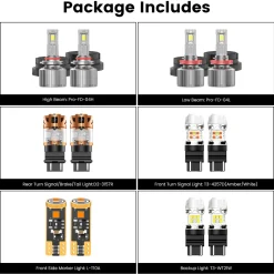 Custom Engineered for 2023-2025 Ford Chassis Cab F-350/450/550 LED Bulbs Upgrade