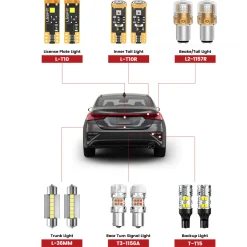 Custom Engineered for 2019-2021 Kia Forte LED Bulbs Upgrade | Tested and Verified