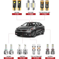 Custom Engineered for 2019-2021 Kia Forte LED Bulbs Upgrade | Tested and Verified
