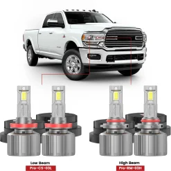 Custom Engineered for 2019-2024 Ram HD 2500/3500 LED Bulbs Upgrade | Tested and Verified