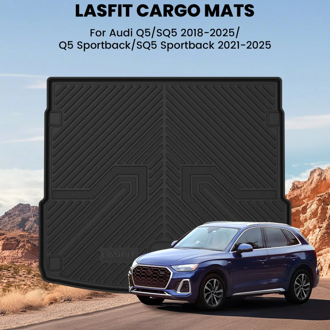 Fit for 2018-2025 Audi Q5 SQ5 Floor Mats or Cargo Mat, Don't Fit 2025 Audi Q5 New Body or Plug-in Hybrid