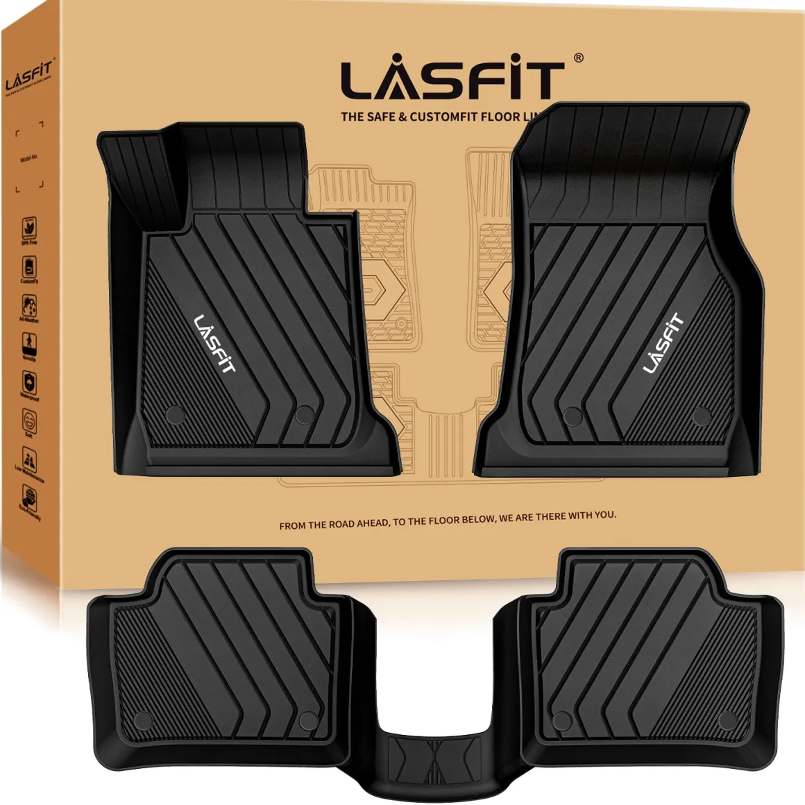 Fit for 2012-2018 BMW 3 Series Floor Mats, Fit sedan & RWD Only, Don't Fit XDrive or GT