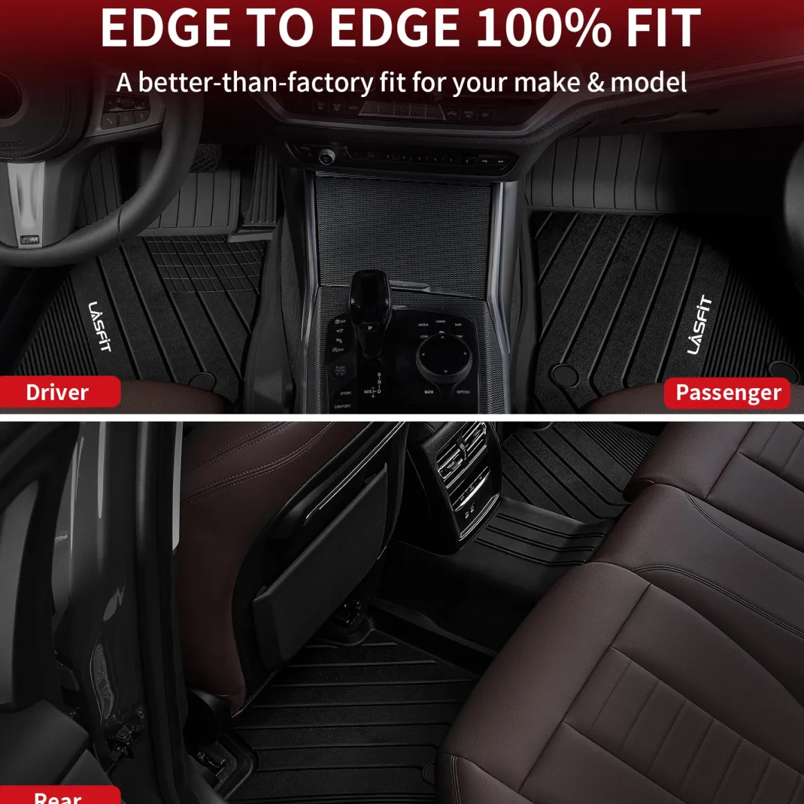 Fit for 2019-2026 BMW 3 Series Sedan Floor Mats, Fit 330i 330e M340i M3, Not Fit GT or Sport Wagon