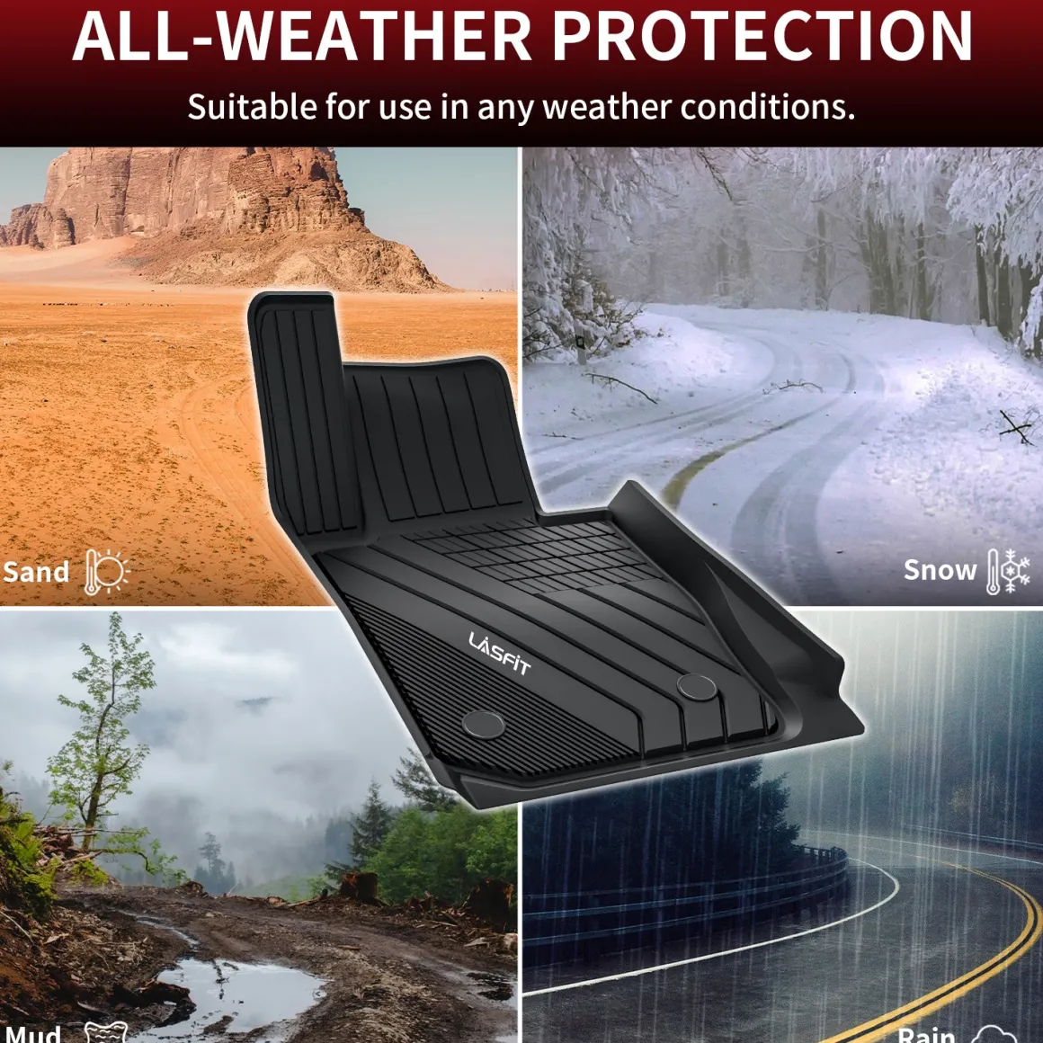 Fit for 2019-2026 BMW 3 Series Sedan Floor Mats, Fit 330i 330e M340i M3, Not Fit GT or Sport Wagon