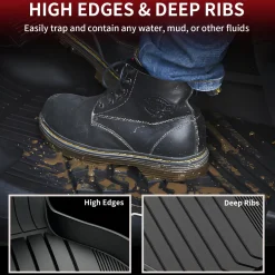 Fit for 2019-2026 BMW 3 Series Sedan Floor Mats, Fit 330i 330e M340i M3, Not Fit GT or Sport Wagon