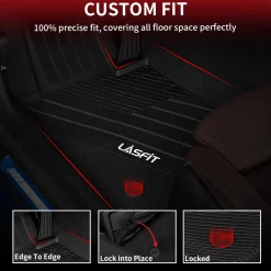 Fit for 2019-2026 BMW 3 Series Sedan Floor Mats, Fit 330i 330e M340i M3, Not Fit GT or Sport Wagon