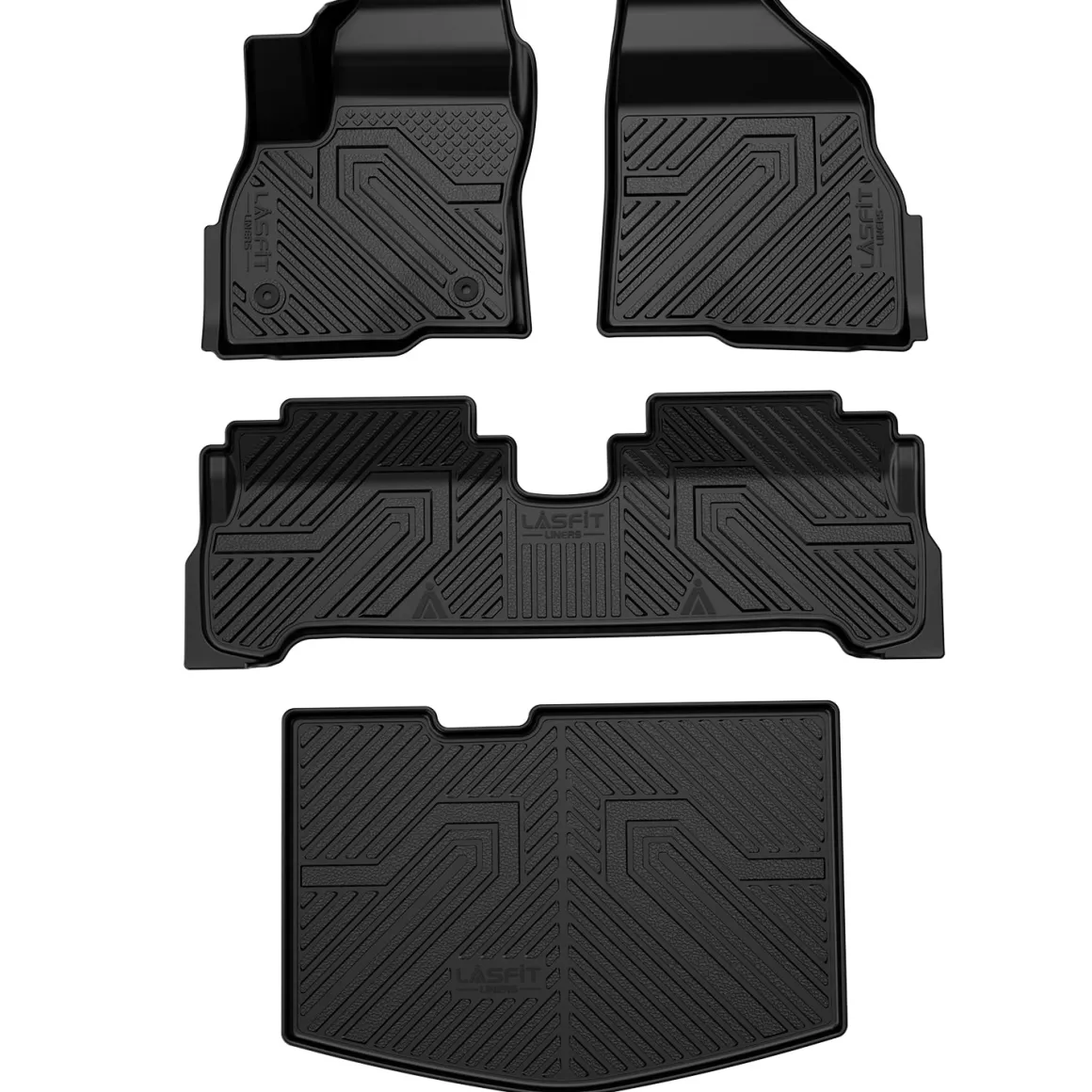 Fit for 2017-2023 Chevrolet Bolt EV Floor Mats & Cargo Mat (Placed Below the False Cargo Floor)