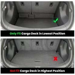 Fit for 2017-2023 Chevrolet Bolt EV Floor Mats & Cargo Mat (Placed Below the False Cargo Floor)