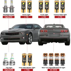 Fit for 2010-2013 Chevrolet Camaro The Brightest LED Bulbs Upgrade