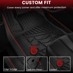 Fit for 2023-2026 Chevrolet Colorado Floor Mats, Fit Carpet Floor Only