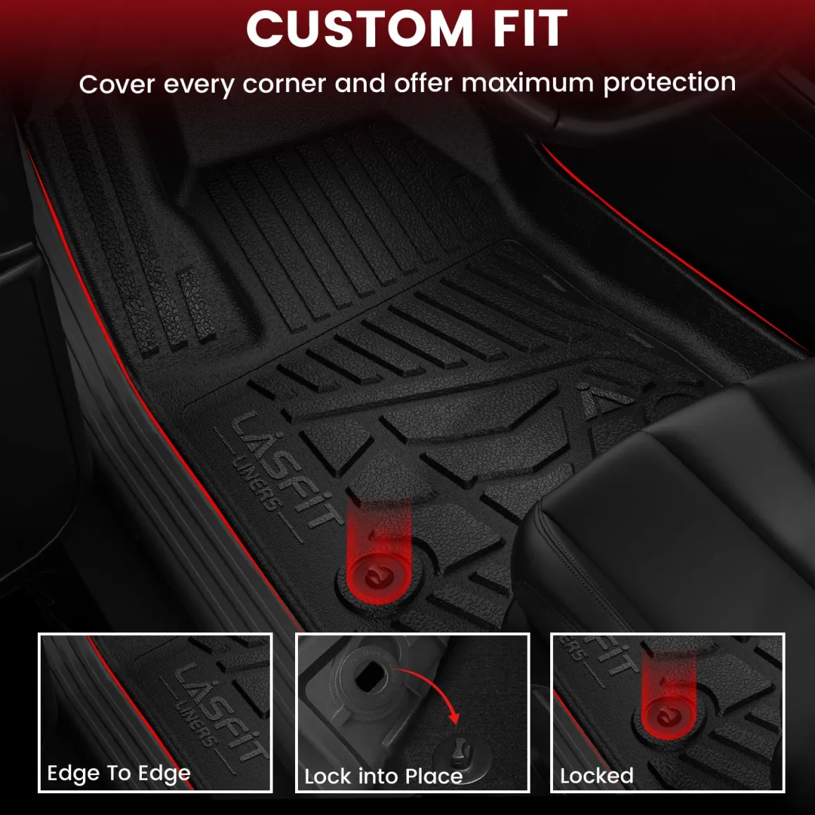 Fit for 2023-2026 Chevrolet Colorado Floor Mats, Fit Carpet Floor Only