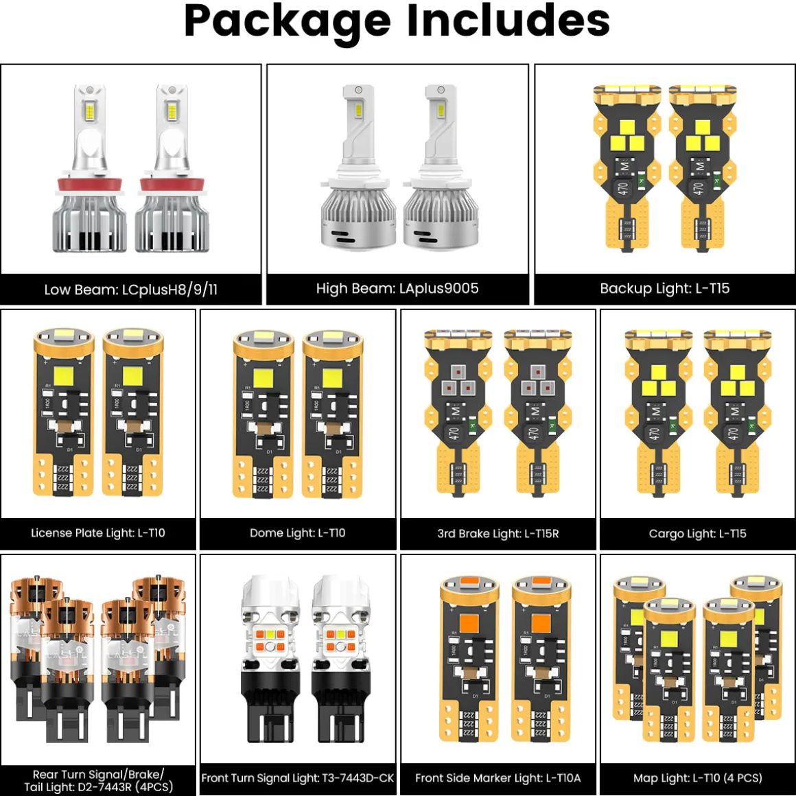 Fit for 2015-2022 Chevrolet Colorado LED Bulbs Upgrade | Tested and Verified