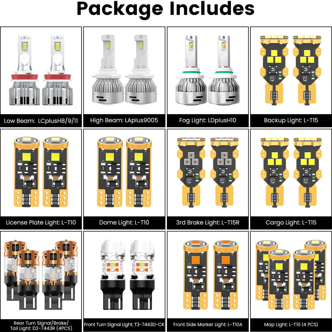 Fit for 2015-2022 Chevrolet Colorado LED Bulbs Upgrade | Tested and Verified