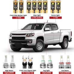 Fit for 2015-2022 Chevrolet Colorado LED Bulbs Upgrade | Tested and Verified