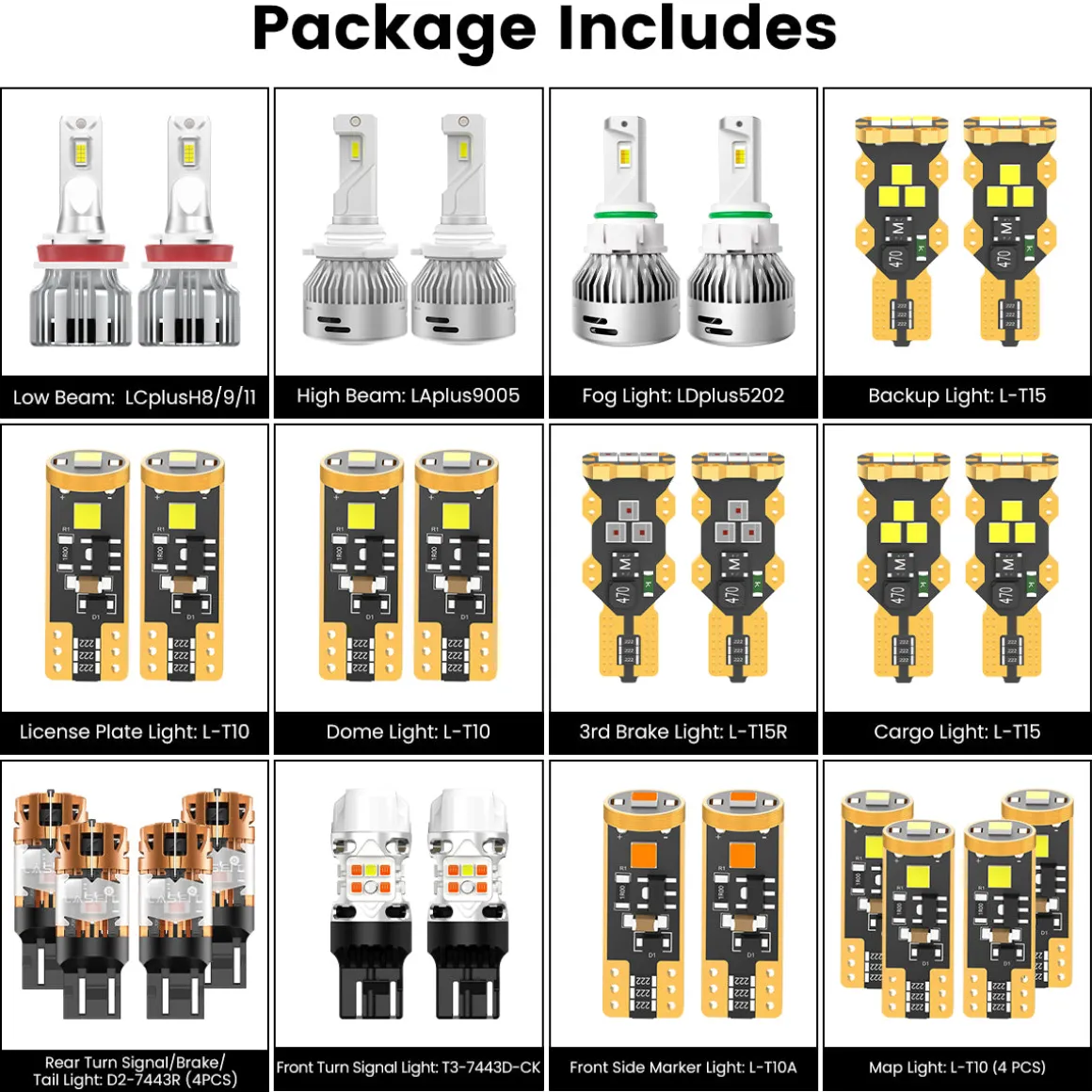 Fit for 2015-2022 Chevrolet Colorado LED Bulbs Upgrade | Tested and Verified