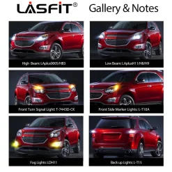 Fit for 2016-2017 Chevrolet Equinox LED Bulbs H11 9005 Exterior Interior Lights
