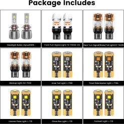 Fit for 2014-2020 Chevrolet Impala The Brightest LED Bulbs Upgrade