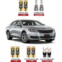 Fit for 2014-2020 Chevrolet Impala The Brightest LED Bulbs Upgrade