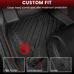 Fit for 2016-2025 Chevrolet Malibu Floor Mats & Cargo Mat, Don't Fit Hybrid or 2016 Malibu Limited