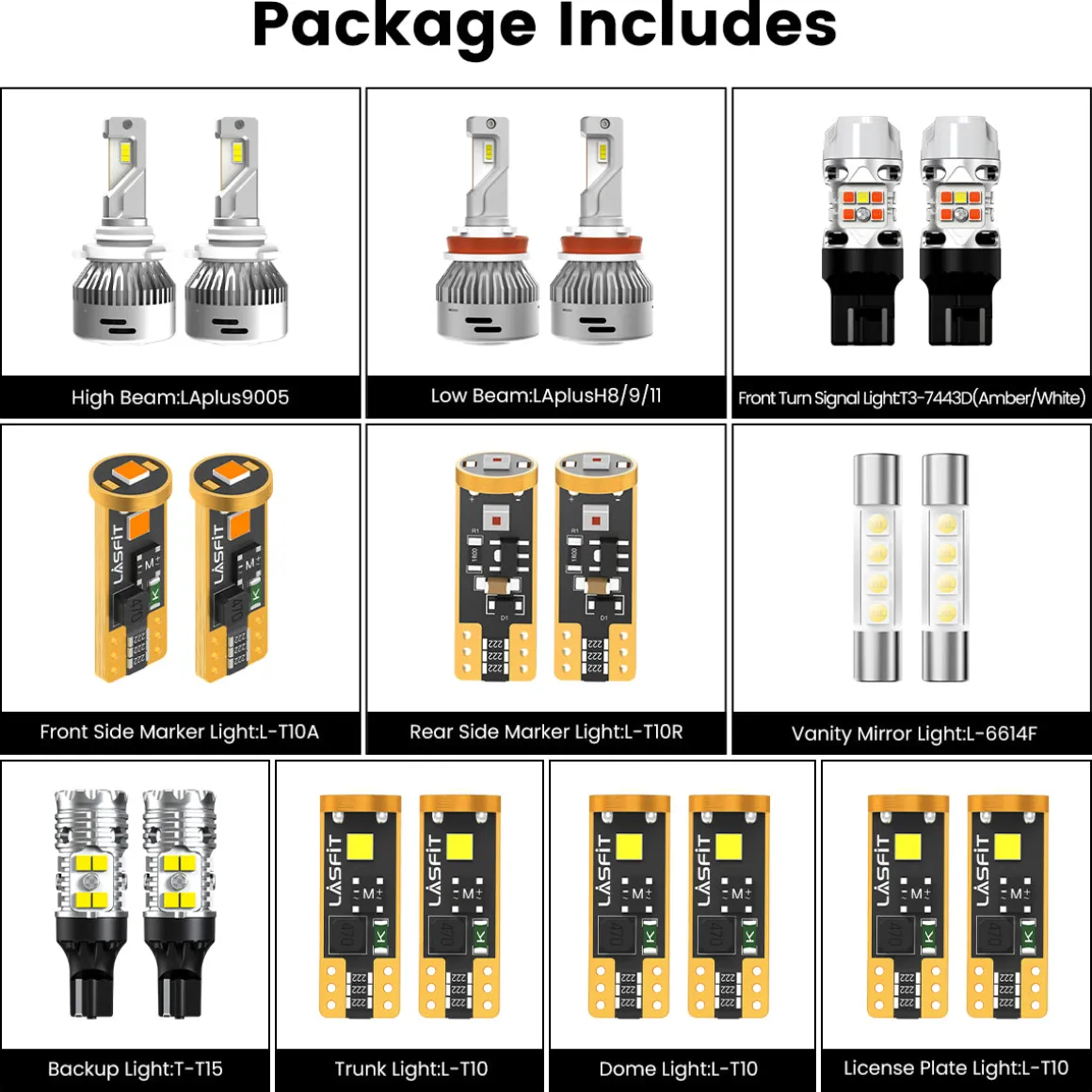 Fit for 2019-2025 Chevrolet Malibu LED Bulbs Upgrade | Tested and Verified