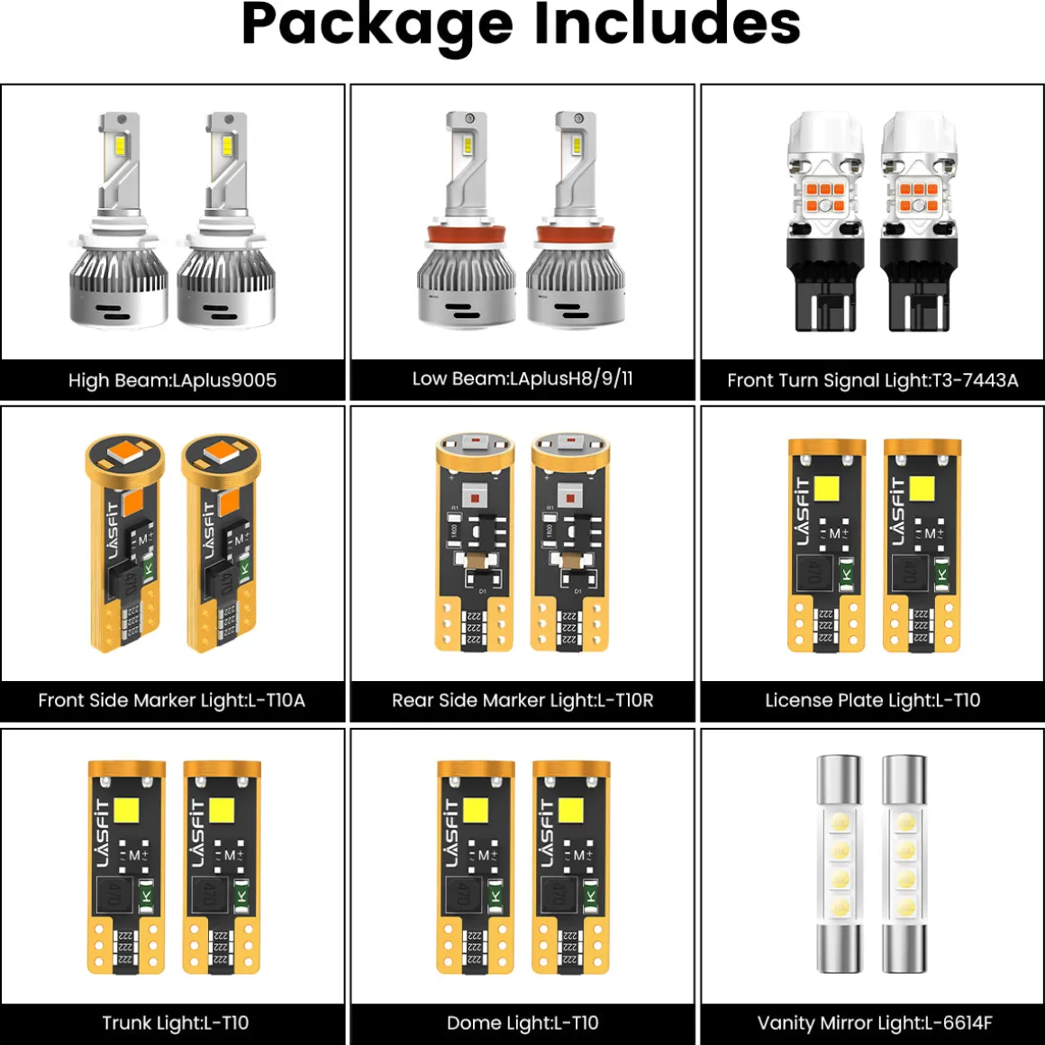 Fit for 2019-2025 Chevrolet Malibu LED Bulbs Upgrade | Tested and Verified