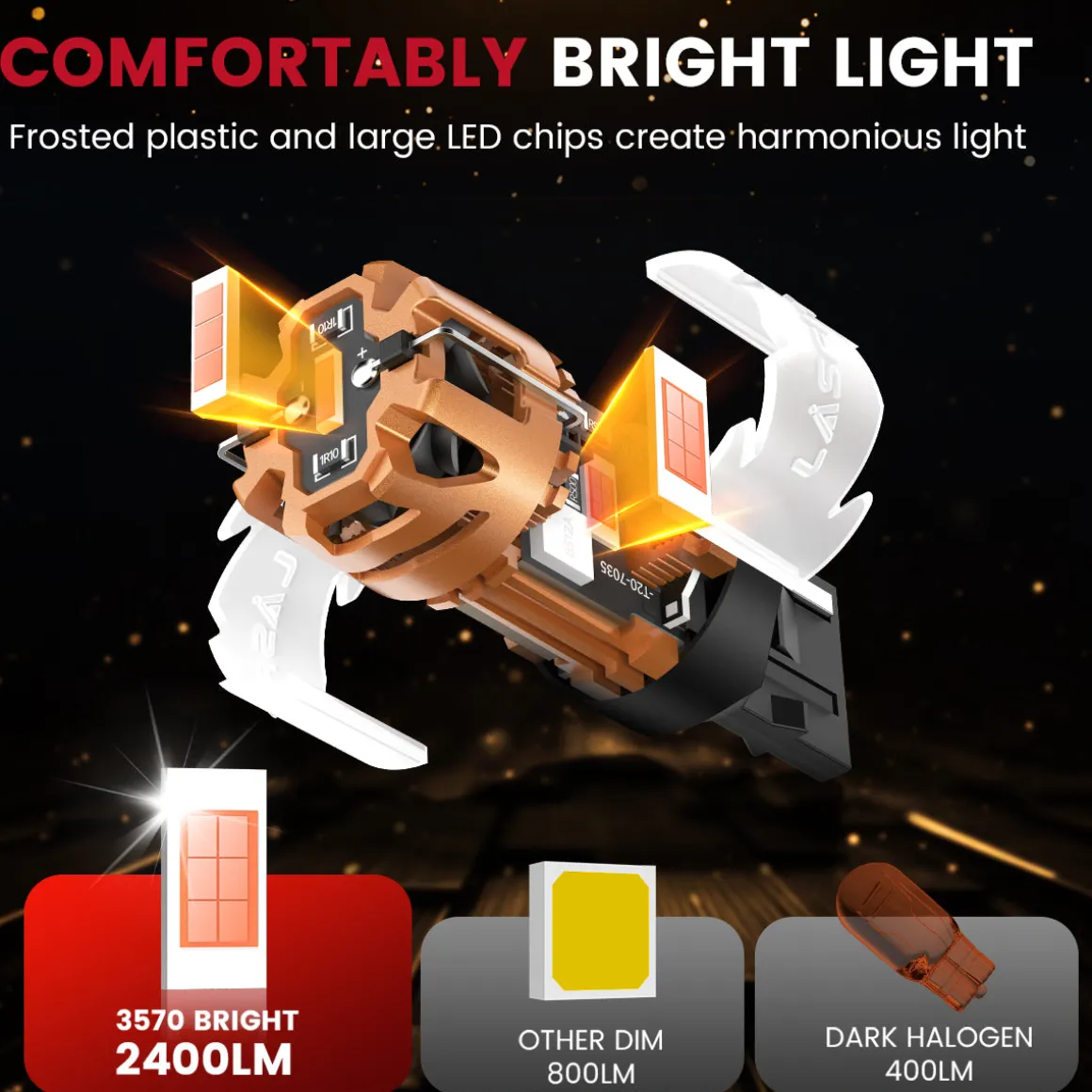 Fit for 2013-2015 Chevrolet Malibu The Brightest LED Bulbs Upgrade