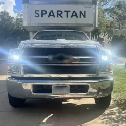 Fit for 2019-2025 Chevrolet Silverado 4500HD 5500HD 6500HD Custom LED bulbs w/Dust Cover
