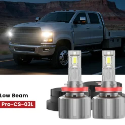 Fit for 2019-2025 Chevrolet Silverado 4500HD 5500HD 6500HD Custom LED bulbs w/Dust Cover